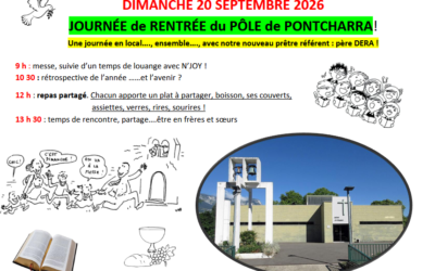 Fête de rentrée du Pôle de Pontcharra – Dimanche 20 septembre 2026